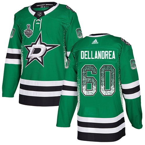 Adidas Men Dallas Stars #60 Ty Dellandrea Green Home Authentic Drift Fashion 2020 Stanley Cup Final Stitched NHL Jersey->dallas stars->NHL Jersey